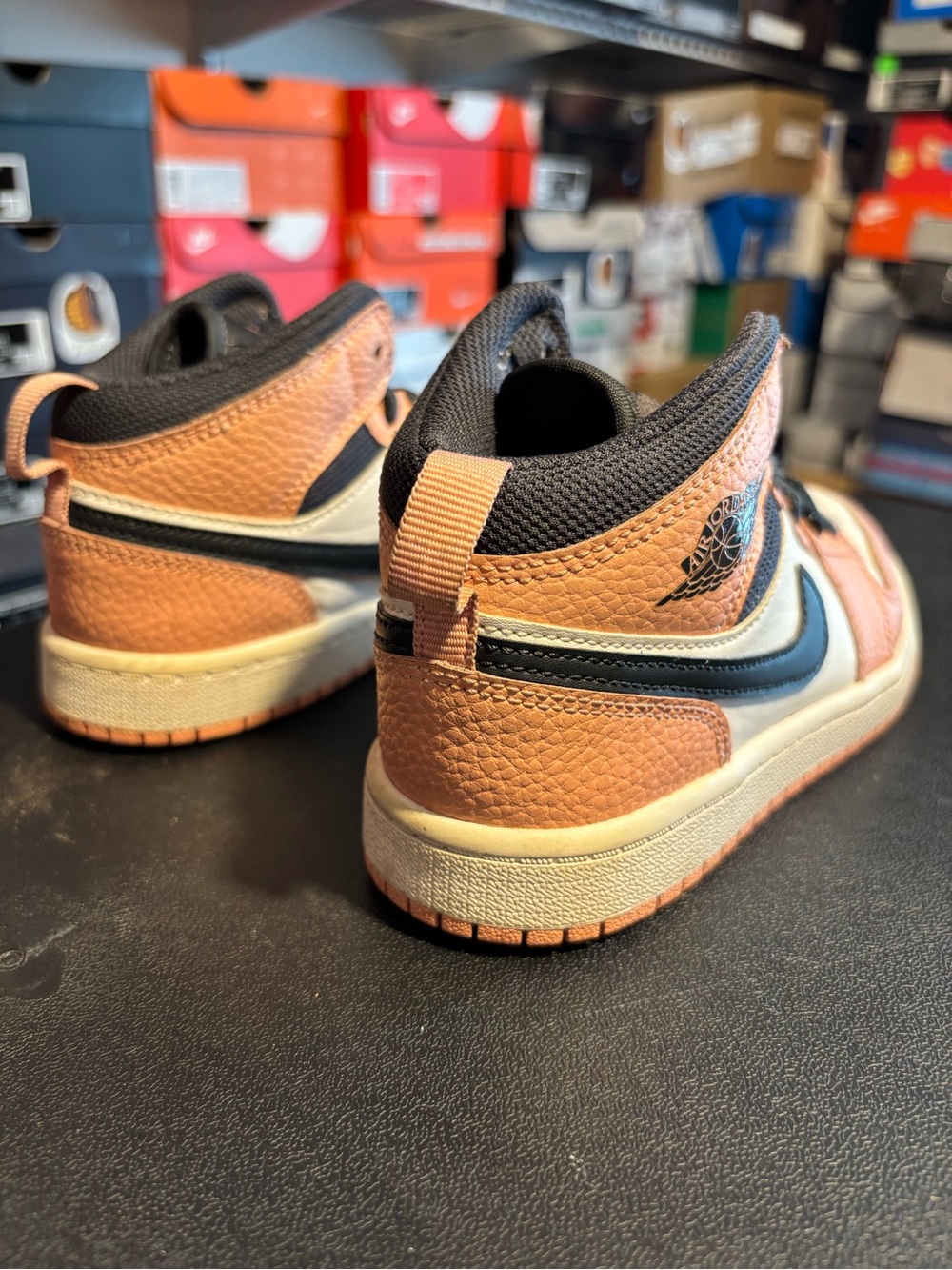 Jordan Mid Top Sneakers Pink, White & Black - Picture 6 of 8